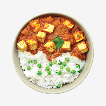 Paneer Tikka Masala With Pea Pilaf 