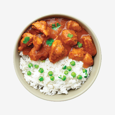 Butter Chicken with Pea Pilaf