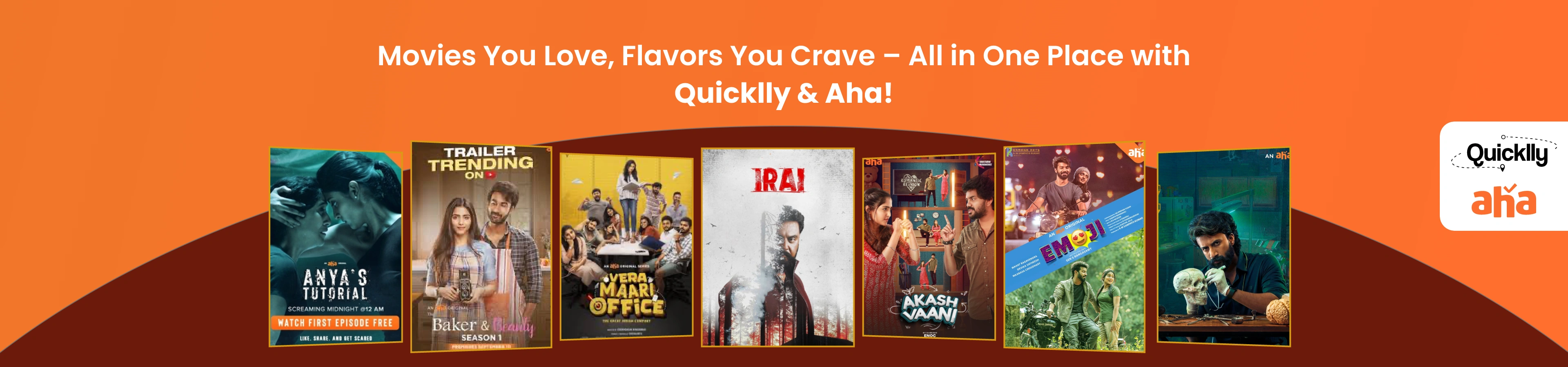 Enjoy Aha Exclusive shows with Authentic Desi Flavours