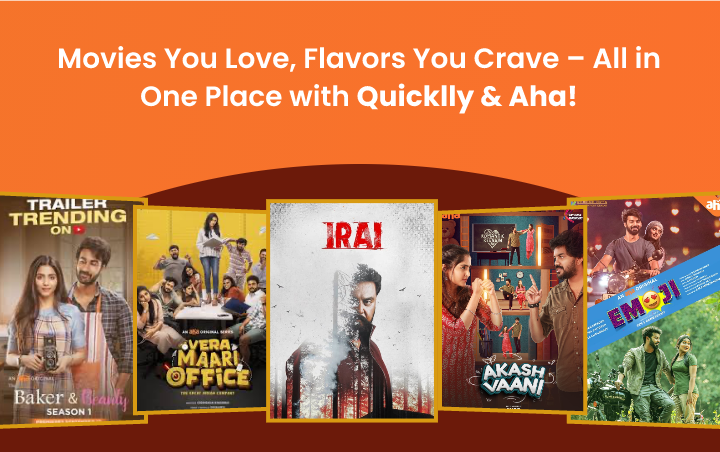 Enjoy Aha Exclusive shows with Authentic Desi Flavours