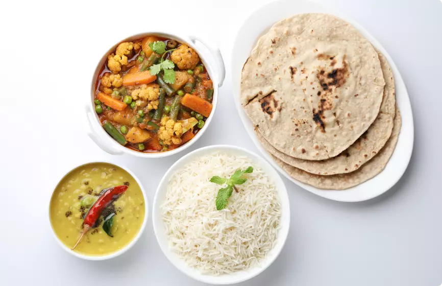 Comfort of Warm Indian Meals