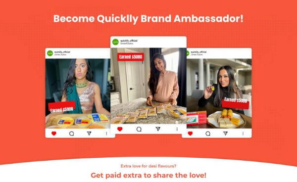 Earn up to $6000 with Quicklly's brand ambassador program!