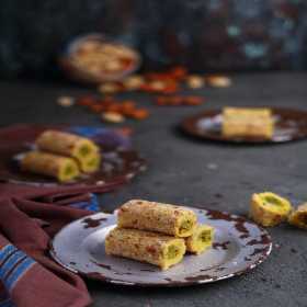 Badam Kesar Roll