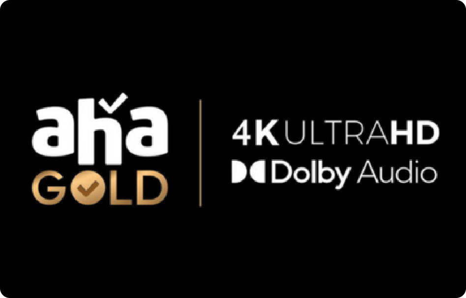 Aha Gold Pack (Telugu + Tamil, 4K And Dolby)- 1 Year